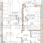 Двустаен апартамент в Пловдив, Остромила - 63 кв.м за 1160 €/кв.м - Снимка #1