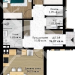 Тристаен апартамент в Пловдив, Остромила - 111 кв.м за 482 €/кв.м - Снимка #1