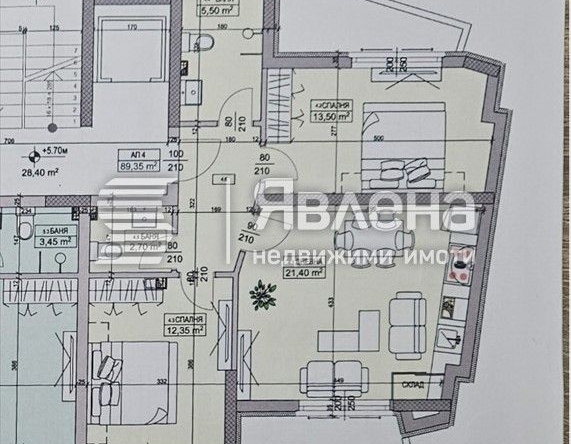 Тристаен апартамент в София, Овча купел - 106 кв.м за 1646 €/кв.м - Снимка #1