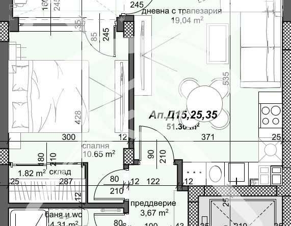 Дава се под наем Двустаен апартамент в Пловдив, Тракия - 60 кв.м за 83109.09 € - Снимка #1
