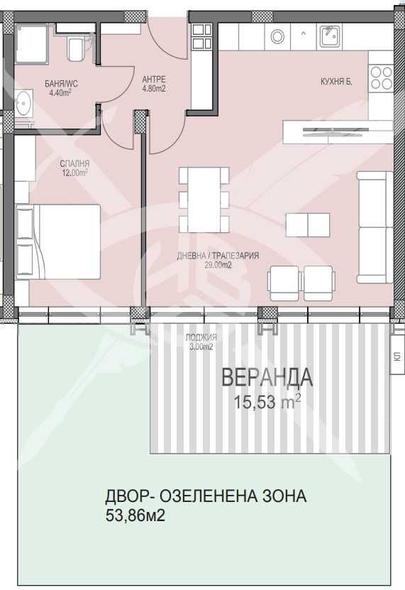 Двустаен апартамент в Пловдив, Христо Смирненски - 73 кв.м за 1009 €/кв.м - Снимка #1