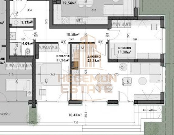 Тристаен апартамент в Варна, Изгрев - 88 кв.м за 687 €/кв.м - Снимка #1