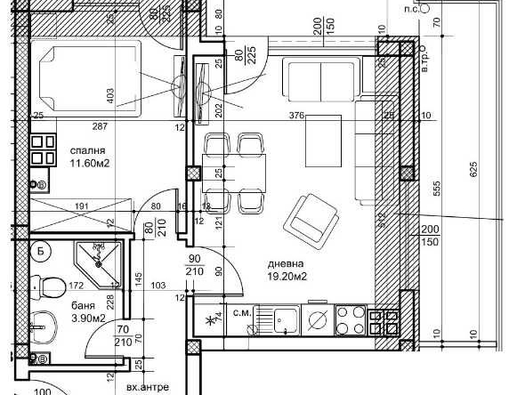Двустаен апартамент в Пловдив, Христо Смирненски - 76 кв.м за 833 €/кв.м - Снимка #1