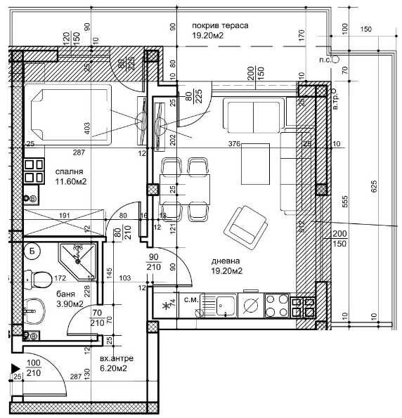 Двустаен апартамент в Пловдив, Христо Смирненски - 76 кв.м за 833 €/кв.м - Снимка #1