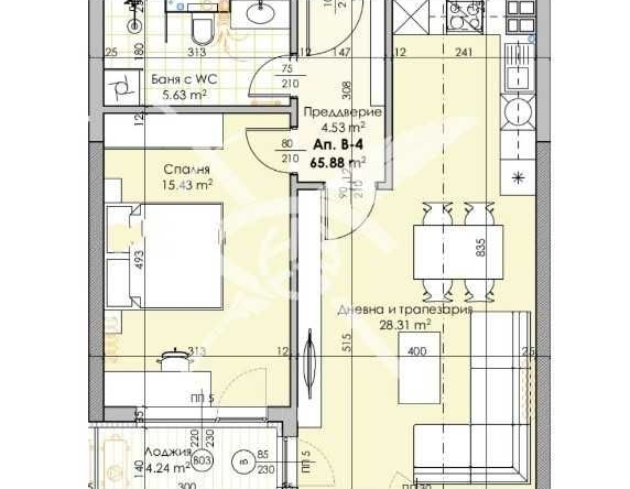 Двустаен апартамент в Пловдив, Кършияка - 80 кв.м за 1725 €/кв.м - Снимка #1