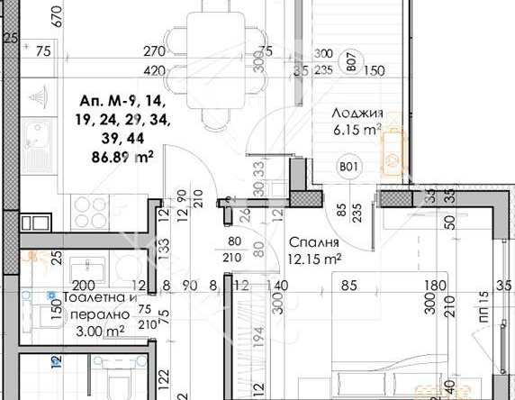 Тристаен апартамент в Пловдив, Южен - 102 кв.м за 882 €/кв.м - Снимка #1