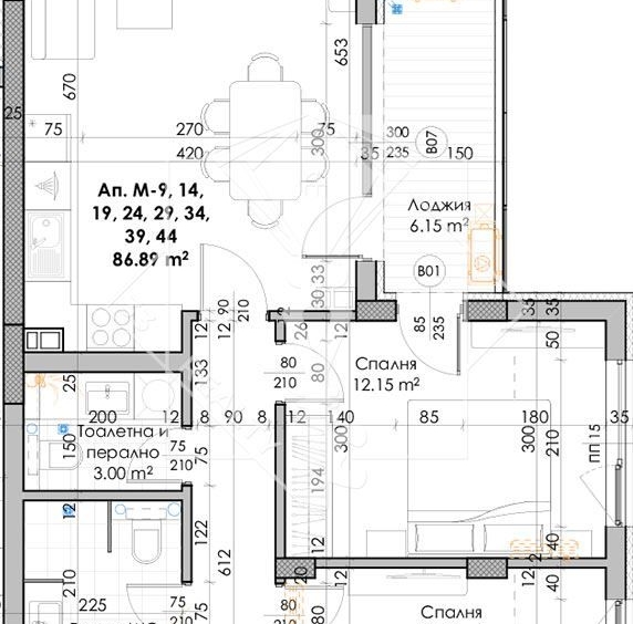 Тристаен апартамент в Пловдив, Южен - 102 кв.м за 882 €/кв.м - Снимка #1