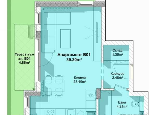 Едностаен апартамент в София, Студентски град - 45 кв.м за 2591 €/кв.м - Снимка #1