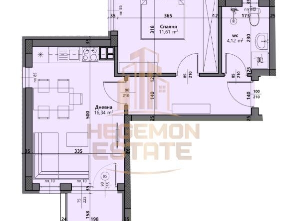 Двустаен апартамент в Варна, Виница - 67 кв.м за 1127 €/кв.м - Снимка #1