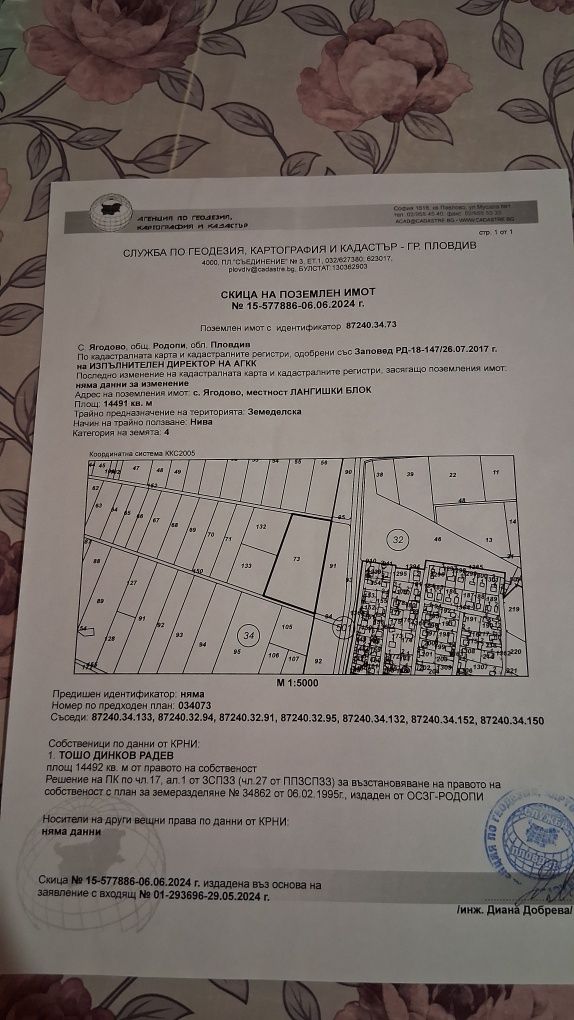 Земеделски имот в Пловдив, Каменица 1 -  кв.м за 5 €/дка - Снимка #1