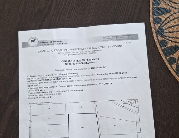 Земеделски имот в София, Градина -  кв.м за 3 €/дка - Снимка #1