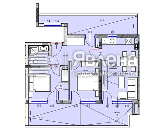 Тристаен апартамент в Поморие - 117 кв.м за 1418 €/кв.м - Снимка #1
