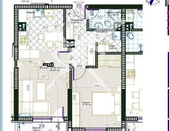 Тристаен апартамент в Пловдив, Христо Смирненски - 98 кв.м за 1332 €/кв.м - Снимка #1