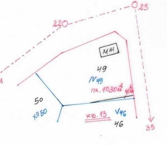 Парцел в с. Суходол, Област Бургас - 1030 кв.м за 6 €/кв.м - Снимка #1