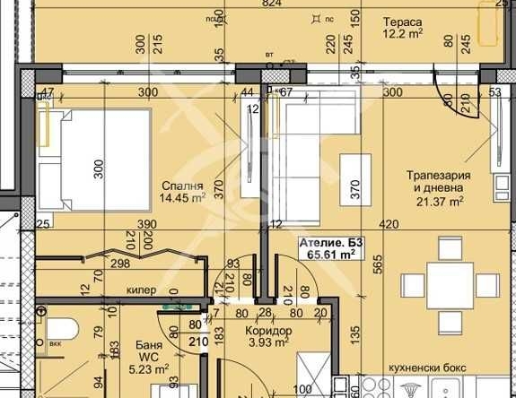 Ателие в Пловдив, Остромила - 75 кв.м за 504 €/кв.м - Снимка #1