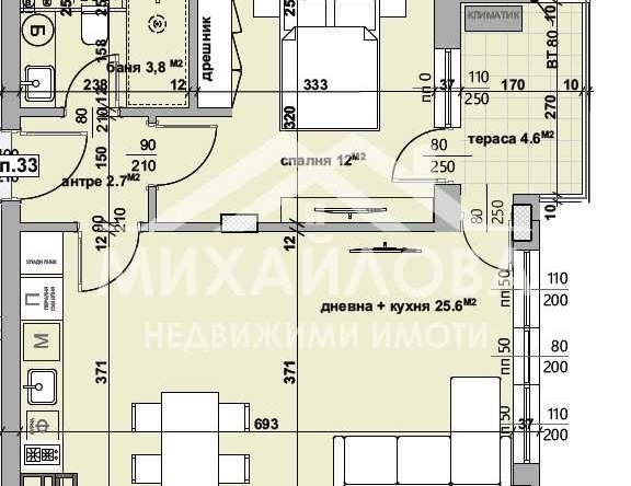 Двустаен апартамент в Стара Загора, Казански - 66 кв.м за 1300 €/кв.м - Снимка #1