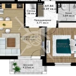 Двустаен апартамент в Пловдив, Остромила - 70 кв.м за 948 €/кв.м - Снимка #1