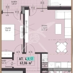 Двустаен апартамент в Пловдив, Христо Смирненски - 74 кв.м за 853 €/кв.м - Снимка #1