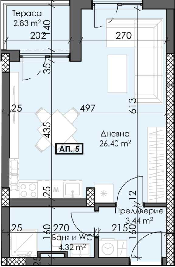 Дава се под наем Едностаен апартамент в Пловдив, Тракия - 54 кв.м за 58676 € - Снимка #1