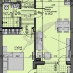 Двустаен апартамент в Бургас, Зорница - 71 кв.м за 2213 €/кв.м - Снимка #1