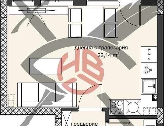 Едностаен апартамент в Пловдив, Христо Смирненски - 48 кв.м за 979 €/кв.м - Снимка #1