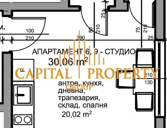 Едностаен апартамент в с. Кранево, Област Добрич - 28 кв.м за 782 €/кв.м - Снимка #1
