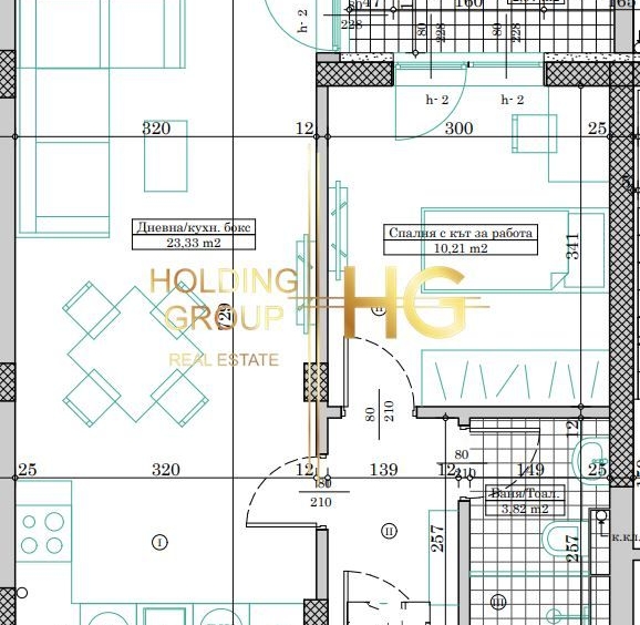 Двустаен апартамент в Варна, Кайсиева градина - 58 кв.м за 1238 €/кв.м - Снимка #1