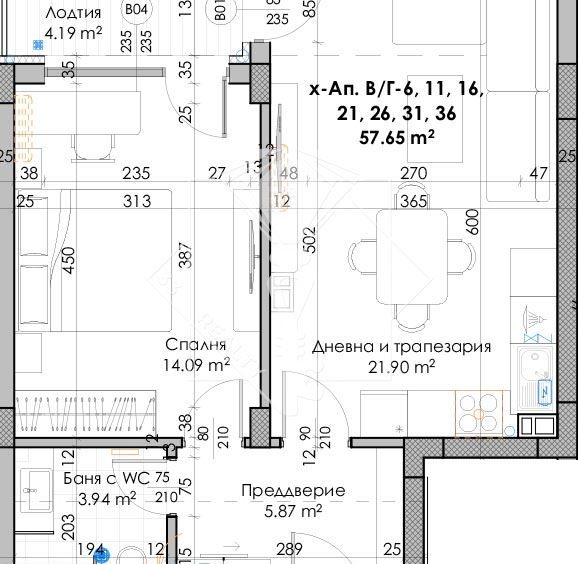 Двустаен апартамент в Пловдив, Южен - 72 кв.м за 875 €/кв.м - Снимка #1