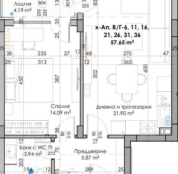 Двустаен апартамент в Пловдив, Южен - 71 кв.м за 950 €/кв.м - Снимка #1