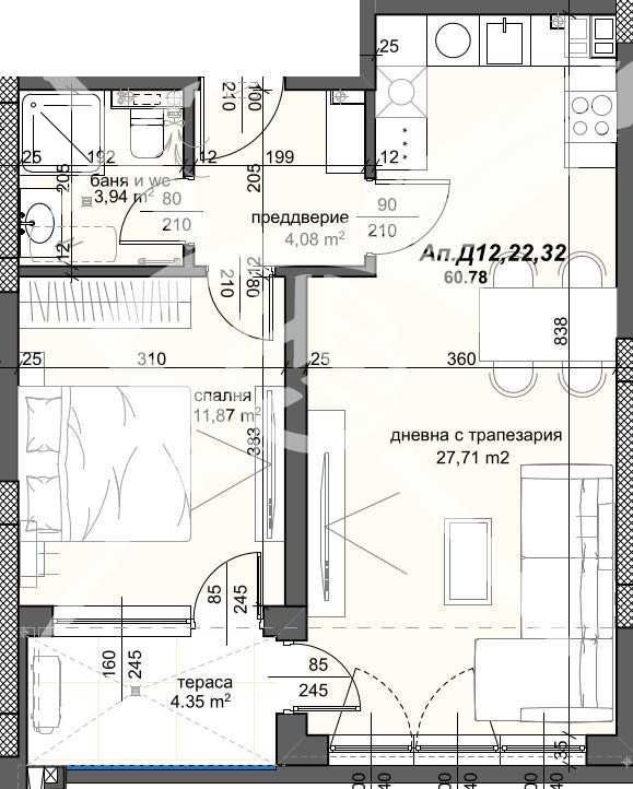 Дава се под наем Двустаен апартамент в Пловдив, Тракия - 74 кв.м за 110829.12 € - Снимка #1