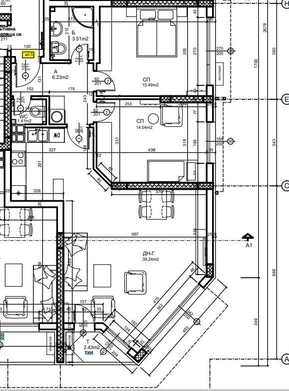 Тристаен апартамент в Пловдив, Център - 110 кв.м за 751 €/кв.м - Снимка #1