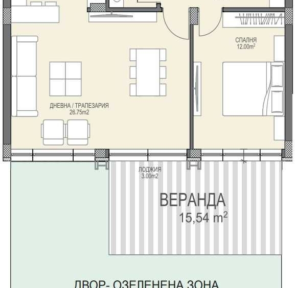 Двустаен апартамент в Пловдив, Христо Смирненски - 73 кв.м за 2129 €/кв.м - Снимка #1