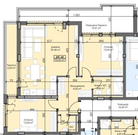 Тристаен апартамент в Пловдив, Тракия - 136 кв.м за 986 €/кв.м - Снимка #1