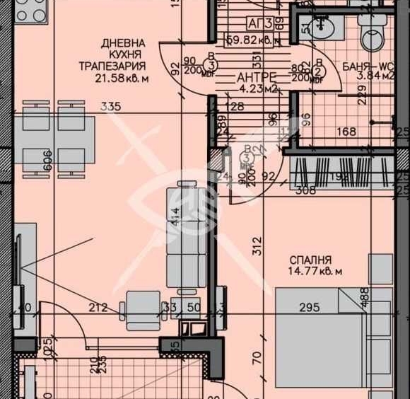 Двустаен апартамент в Бургас, Меден рудник - зона А - 71 кв.м за 1129 €/кв.м - Снимка #1
