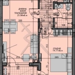 Двустаен апартамент в Бургас, Зорница - 71 кв.м за 2213 €/кв.м - Снимка #1