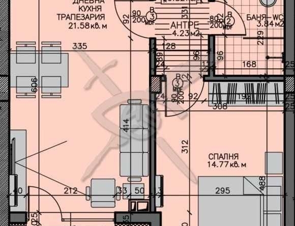 Двустаен апартамент в Бургас, Зорница - 71 кв.м за 2213 €/кв.м - Снимка #1