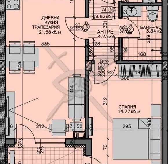 Двустаен апартамент в Бургас, Зорница - 71 кв.м за 2213 €/кв.м - Снимка #1