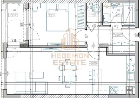 Двустаен апартамент в Варна, Младост 2 - 76 кв.м за 1198 €/кв.м - Снимка #1
