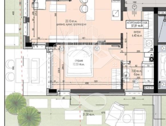 Двустаен апартамент в Велинград - 58 кв.м за 920 €/кв.м - Снимка #1