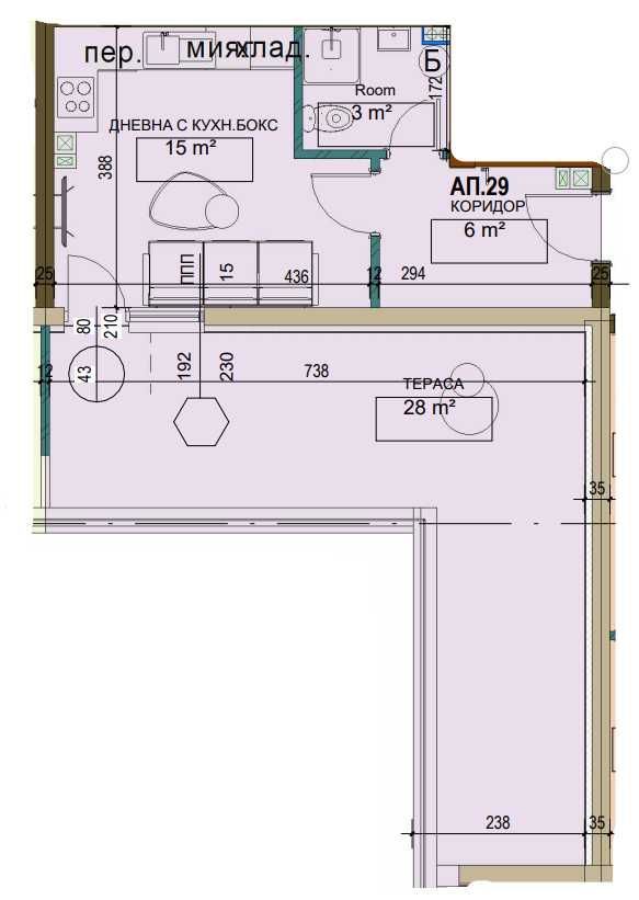 Едностаен апартамент в Търговище, Вароша - 68 кв.м за 1005 €/кв.м - Снимка #1