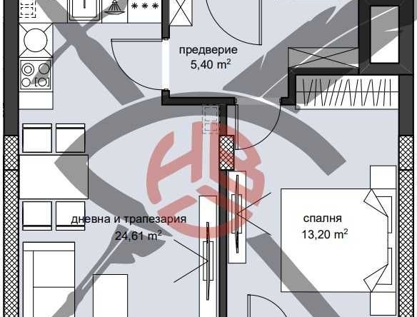 Двустаен апартамент в Пловдив, Христо Смирненски - 72 кв.м за 1091 €/кв.м - Снимка #1