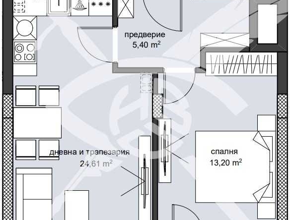 Двустаен апартамент в Пловдив, Христо Смирненски - 72 кв.м за 1351 €/кв.м - Снимка #1