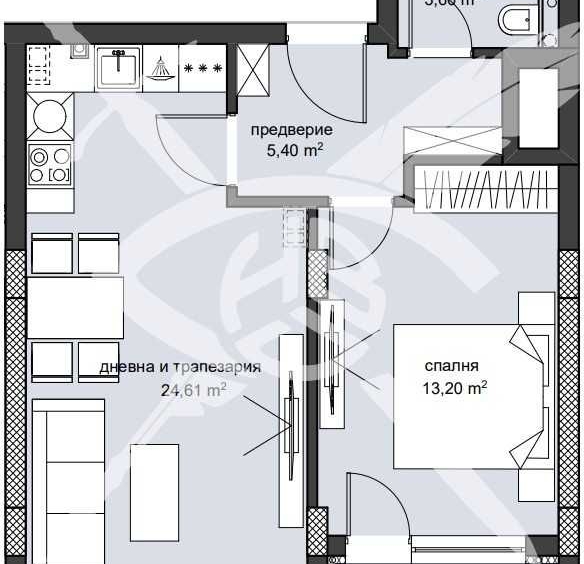Двустаен апартамент в Пловдив, Христо Смирненски - 72 кв.м за 1351 €/кв.м - Снимка #1