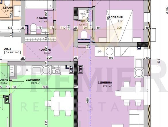 Четиристаен апартамент в Варна, Виница - 112 кв.м за 1500 €/кв.м - Снимка #1