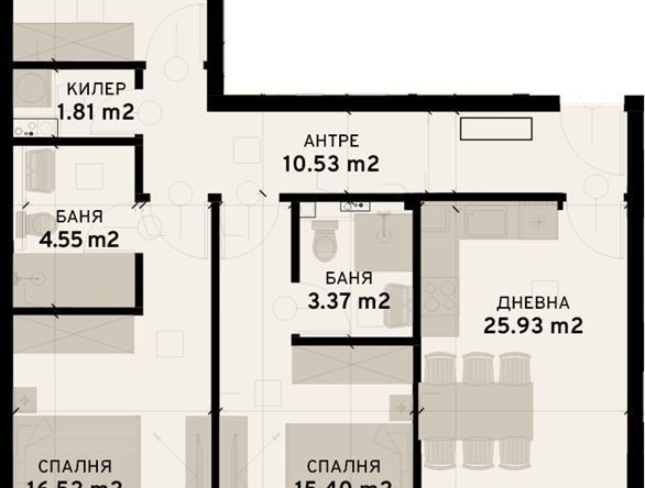 Четиристаен апартамент в София, Овча купел 2 - 132 кв.м за 1757 €/кв.м - Снимка #1