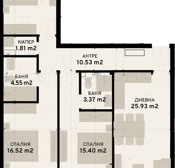 Четиристаен апартамент в София, Овча купел 2 - 132 кв.м за 1757 €/кв.м - Снимка #1