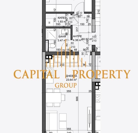Двустаен апартамент в Варна, Възраждане 1 - 91 кв.м за 1344 €/кв.м - Снимка #1