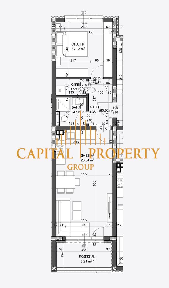 Двустаен апартамент в Варна, Възраждане 1 - 91 кв.м за 1344 €/кв.м - Снимка #1