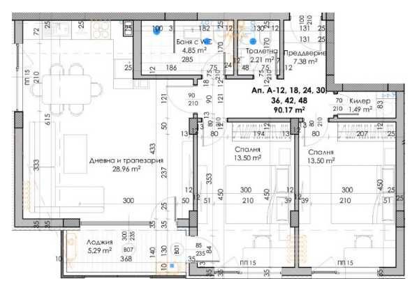 Тристаен апартамент в Пловдив, Кючук Париж - 106 кв.м за 533 €/кв.м - Снимка #1
