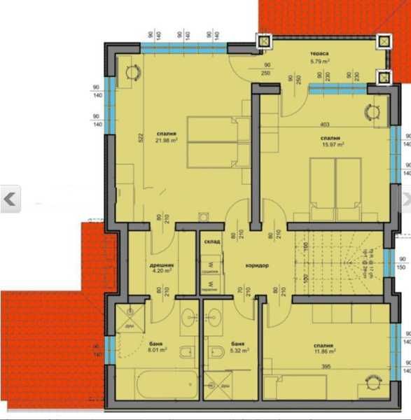 Къща в Пловдив, Коматево - 222 кв.м за 1293 €/кв.м - Снимка #1